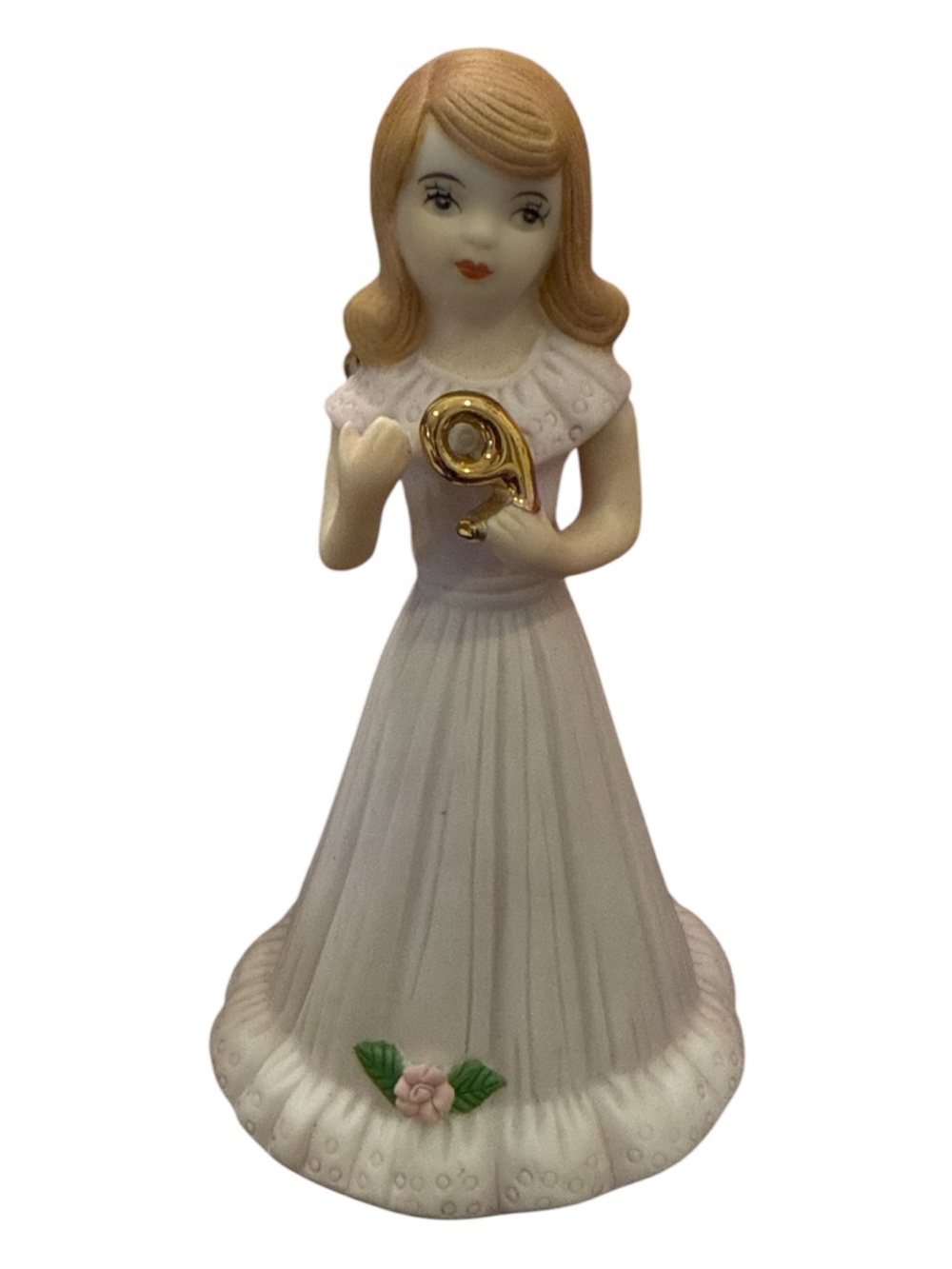 Enesco Porcelain Growing Up Birthday Girl 9 Figurine